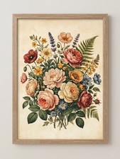 Quadro fiori vintage con - fiori,