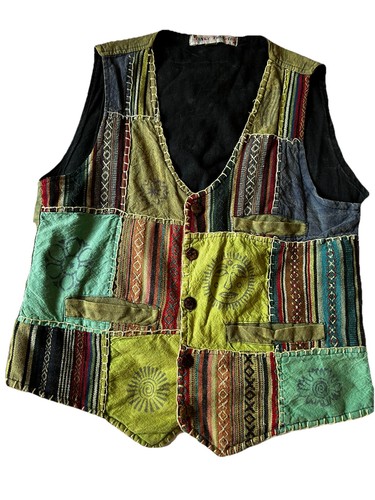Gilet patchwork vintage - , fili