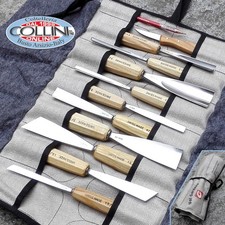 Pfeil - Sacca Val Gardena VG11 in tessuto con 10 sgorbie e 2 accessori - inta...