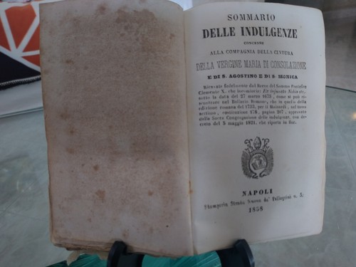 Libro antico 1858 stamperia - 1858,