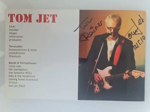 Tom jet autografo firmato - xl,
