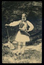cartolina -post card GREECE costume greco pastore COSTUME GREC PATRE