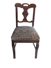 Sedia impero in noce massello