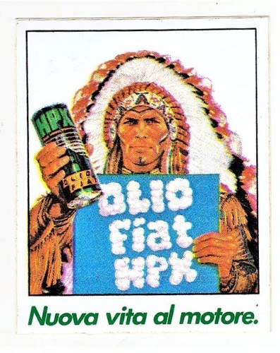 Adesivo olio fiat hpx - adesivo,