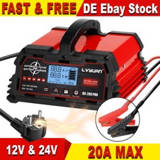 Caricabatteria Auto Intelligente 12/24V Auto Camion Caricabatterie 20A