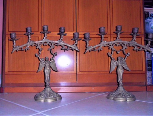 Coppia candelabri francesi - coppia, di