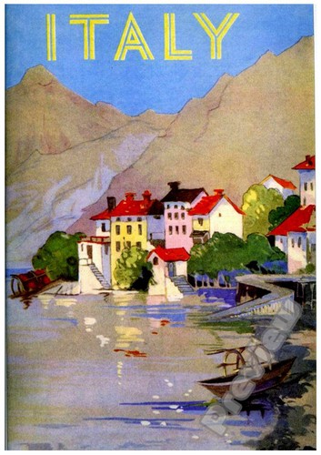 Poster italia vintage - italia,