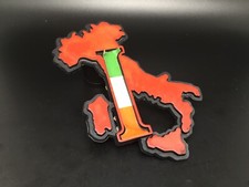 AUTO EPOCA LOGO I ITALIA PENISOLA ITALIANA BADGE SIGLA EMBLEMA FREGIO STEMMA