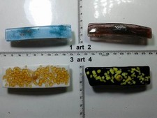 ferma capelli coda  vetro murrine murano italy artigianale vintage Hair pins