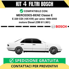 KIT BOSCH 4 Filtri tagliando