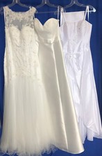 % Posten 3 Brautkleider lang