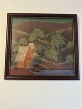 Tessuto con cornice arte da