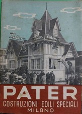 PATER Costruzioni Edili Specialo Milano Opuscolo Pubblicità  anni 30