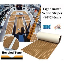 Tappeto per barca Marrone Schiuma EVA Finto Teak 90x240cm Tappeto da ponte