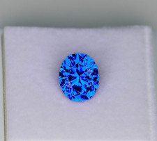 Rara pietra preziosa sfusa taglio ovale zaffiro blu ceylon certificato GIE 10,44 ct