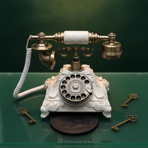 Telefono vintage europeo - telefono,