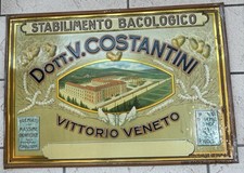 Antica Targa Stabilim. Bacologico Costantini Vitt. Venetocm.49x34