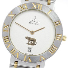 Orologio Uomo CORUM Romulus 43.903.21V48 Data Quadrante Argento Quarzo_888933