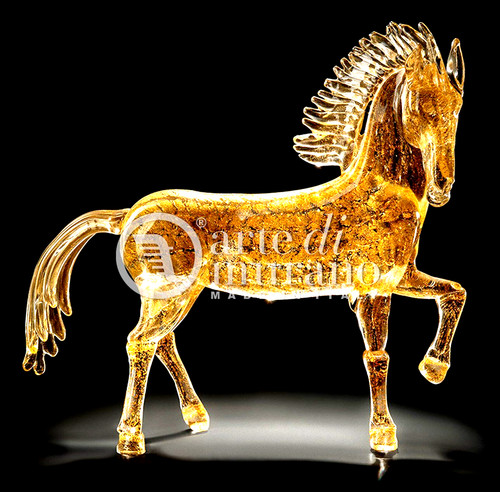Cavallo vetro murano - di,