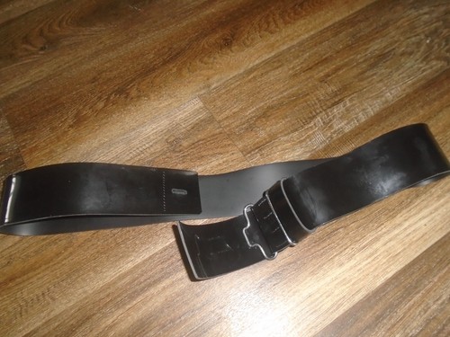 Black patent plastic - plastic, cross