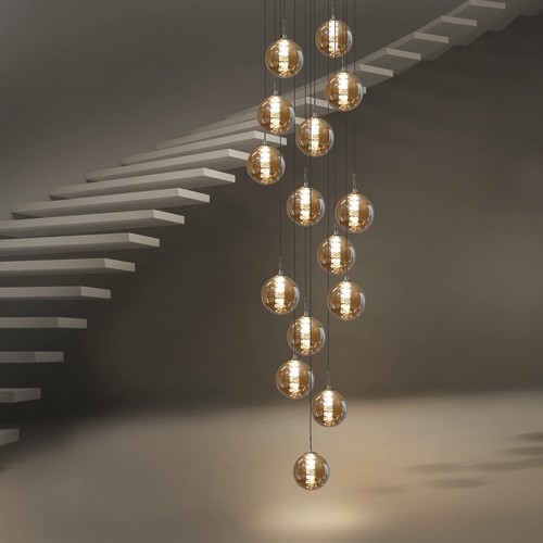 Zmh led fiamme grigio - led,
