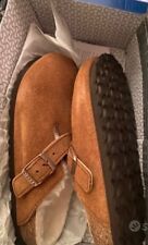 Birkenstock Boston 36 Donna Pelo Invernali Comode Lana Beige Ciabatte size 3