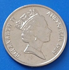 ?? AUSTRALIA MONETA COIN 5 CENT CENTS 1989 QUEEN ELIZABETH II ELISABETTA II 