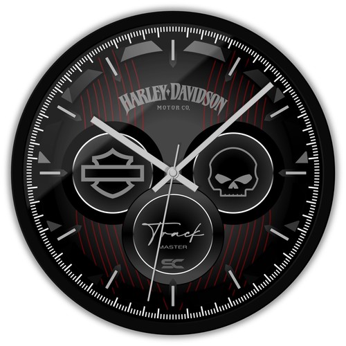Orologio parete moto nero - da,