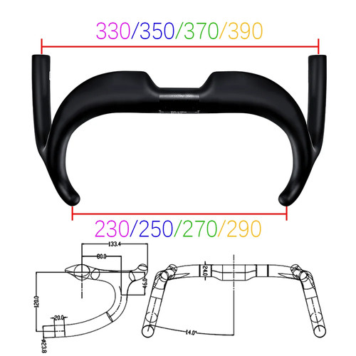 Carbon road bike - 14°,