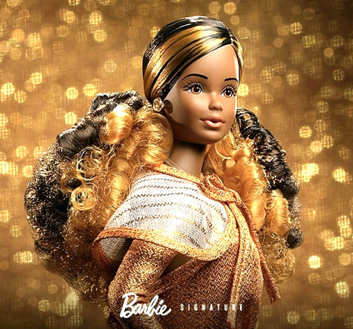 Barbie doll signature golden - barbie,