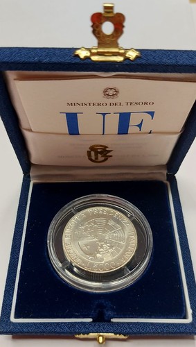 Italia 5000 lire argento - , fdc