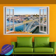 ADESIVO MURALE FINESTRA 3D