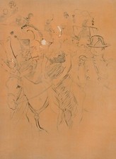 TOULOUSE LAUTREC : Au moulin rouge, GRAVURE signée,  1951