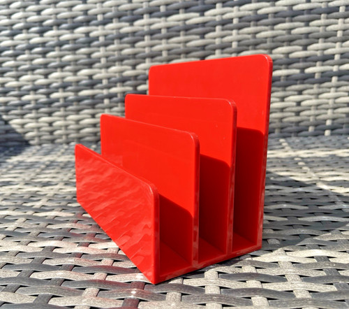 Vintage red acrylic - red, osco