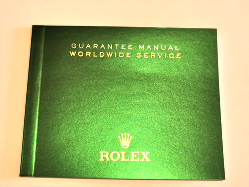 Rolex manuale garanzia - rolex, di