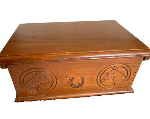Scatola equitazione legno