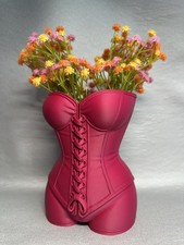 Vaso busto per fiori finti e Lego botanicals in plastica di origine naturale