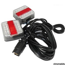 LED Magnetico Rimorchio Luci 5 Funzione Luci Posteriori Moto Trattore Camion 12v