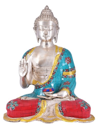 Statua buddha ottone - statua,