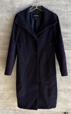 Cappotto misto lana blu navy
