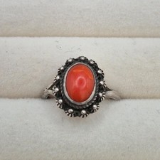 Anello cabochon vintage in