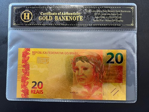 Brasile reais oro banconota - brasile,