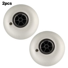 Ruote Trolley Spiaggia Grigie 2pz con Design Pneumatici Larghi per Facile Naviga