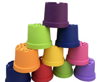 10 VASI COLORATI PER PIANTE DA