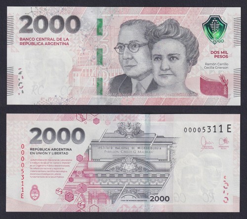 Banconota argentina 2000 pesos - argentina,