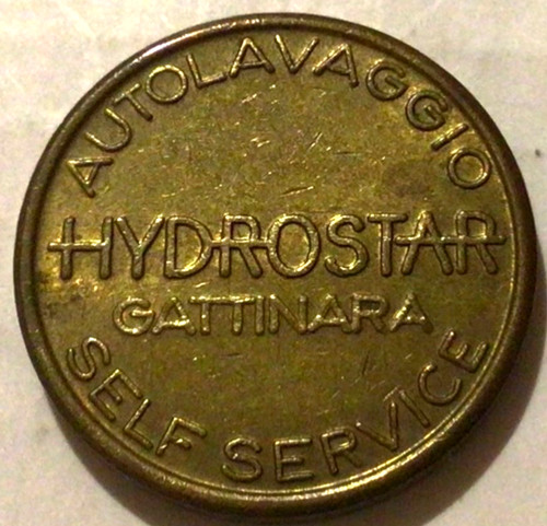 Gettone token autolavaggio - gettone,