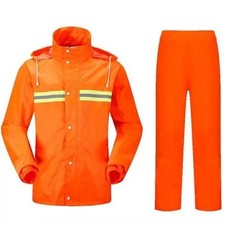 Tuta Antipioggia Moto Scooter Alta Visibilità Completo Giacca Pantalone