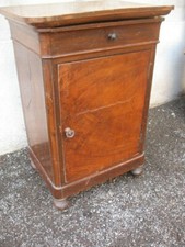 GROSSO COMODINO CARLO X ORIGINALE 800 EMILIA - NOCE MASSELLO - POCO RESTAURO