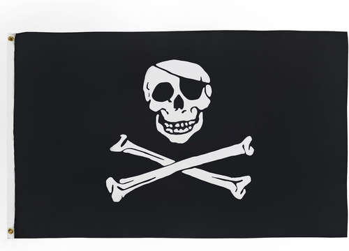 Bandiera pirata teschio - bandiera,