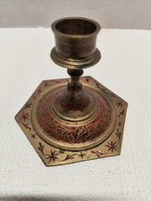 Candelabro ottone multicolore